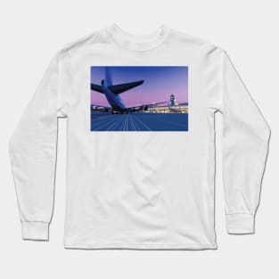 Hiroshi Nagai Airport - Plane Runway Long Sleeve T-Shirt